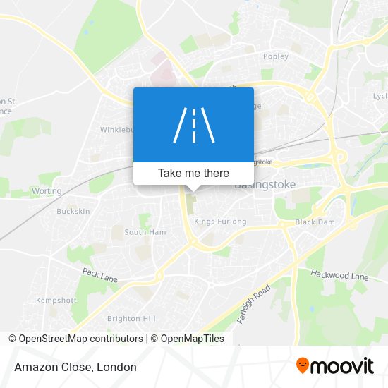 Amazon Close map