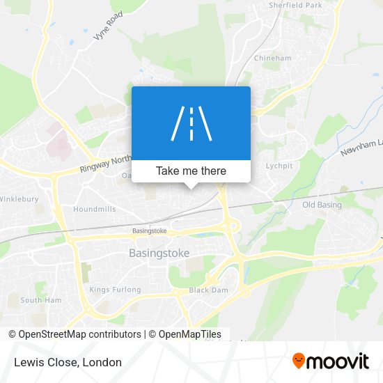 Lewis Close map