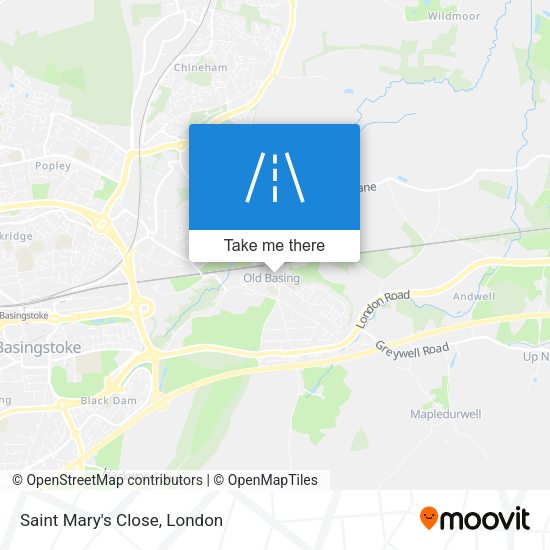 Saint Mary's Close map