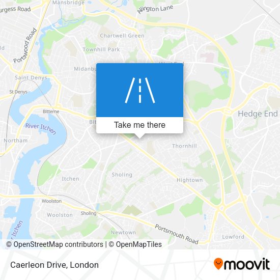Caerleon Drive map