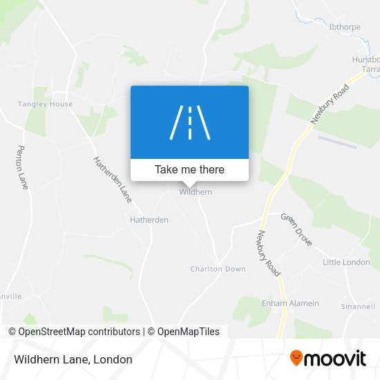 Wildhern Lane map
