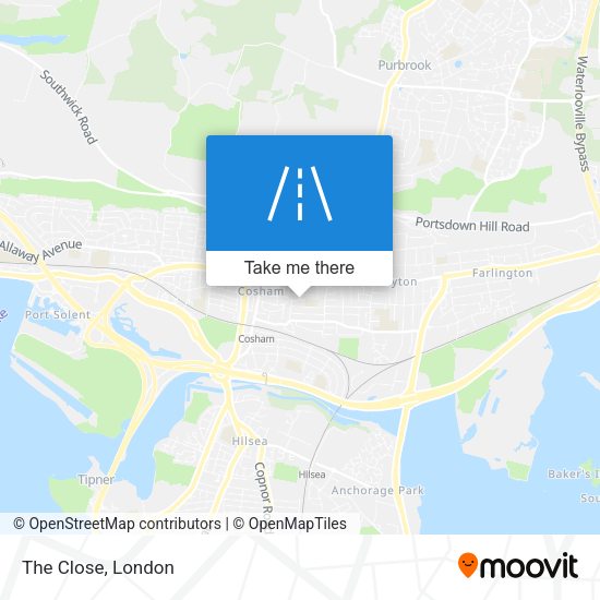 The Close map