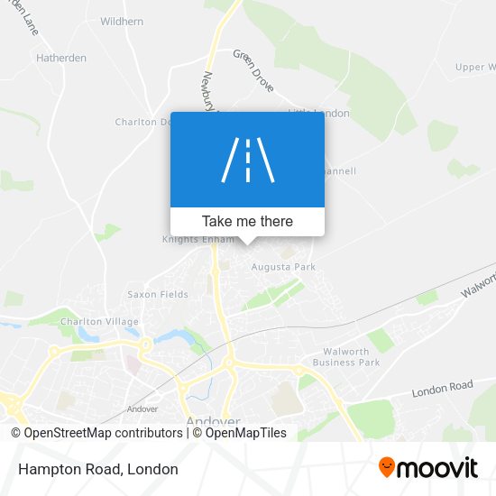 Hampton Road map