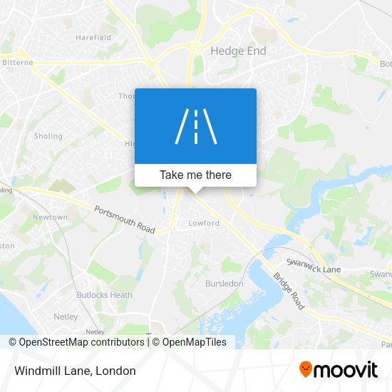Windmill Lane map