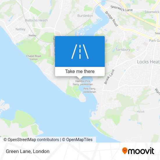 Green Lane map