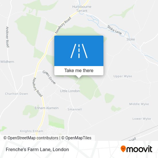 Frenche's Farm Lane map