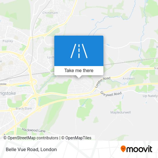 Belle Vue Road map