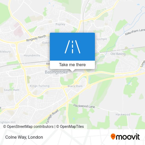 Colne Way map