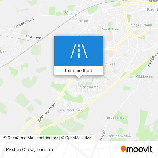 Paxton Close map