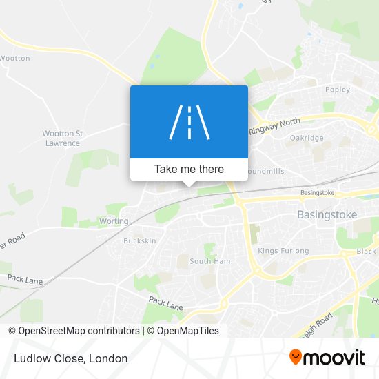 Ludlow Close map