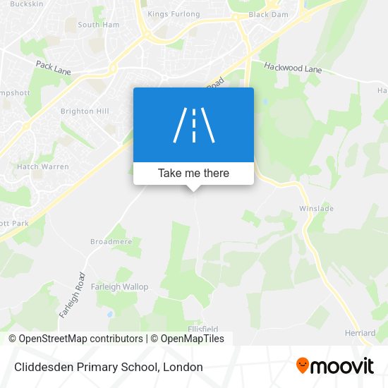 Cliddesden Primary School map