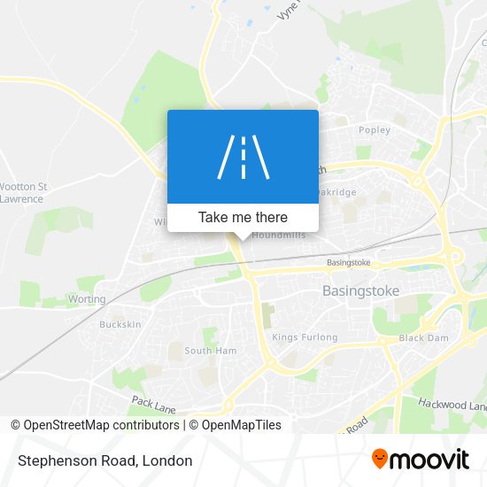 Stephenson Road map