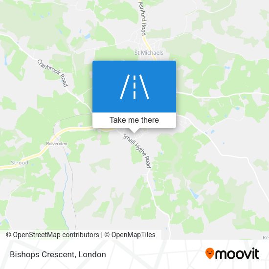 Bishops Crescent map