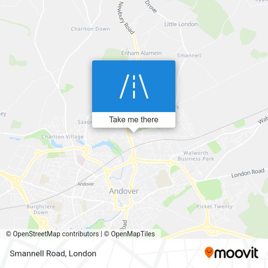 Smannell Road map