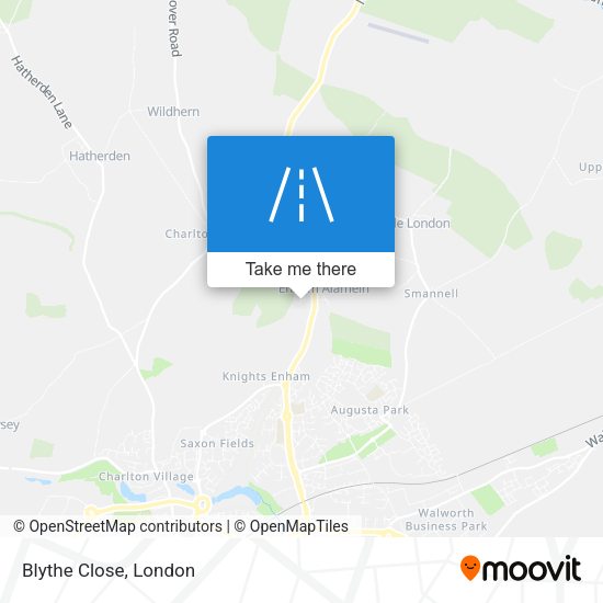 Blythe Close map