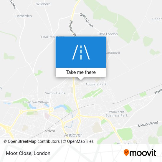 Moot Close map