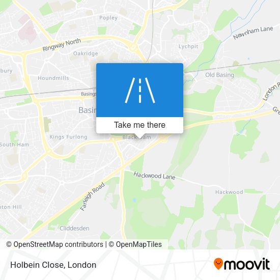 Holbein Close map