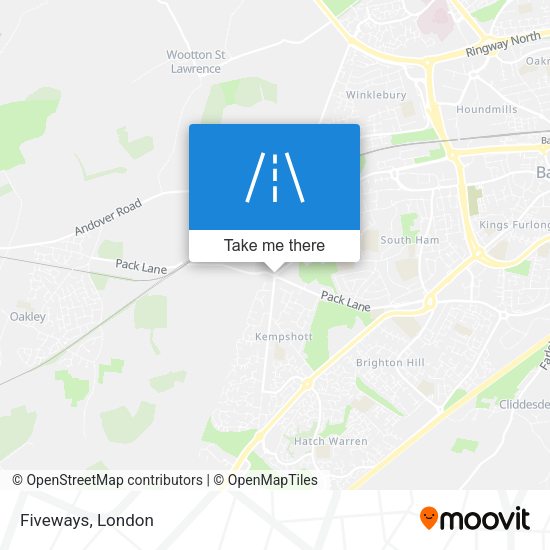Fiveways map