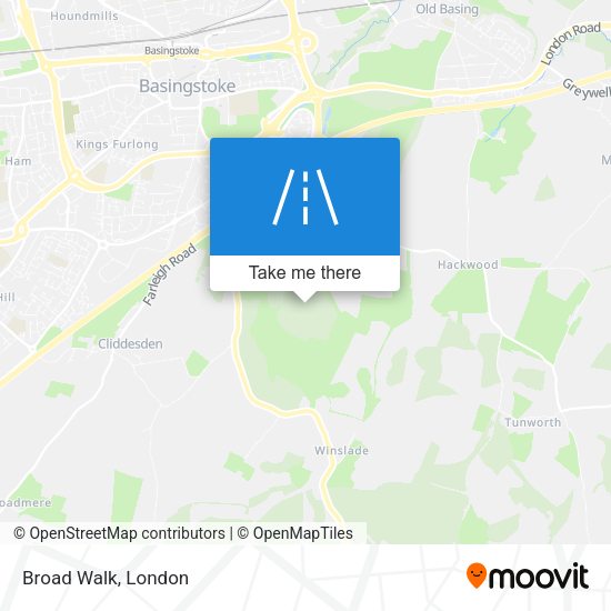 Broad Walk map