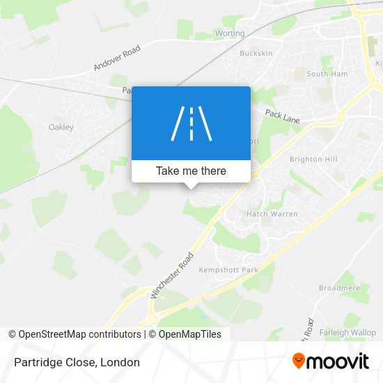 Partridge Close map