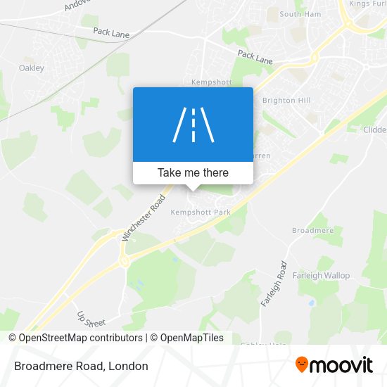 Broadmere Road map