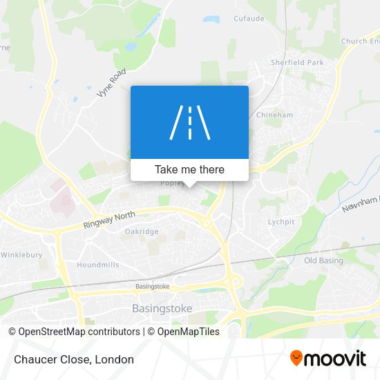 Chaucer Close map