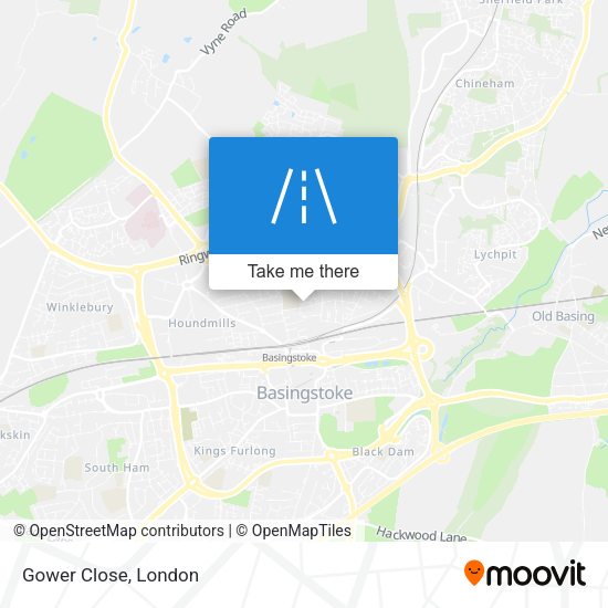 Gower Close map