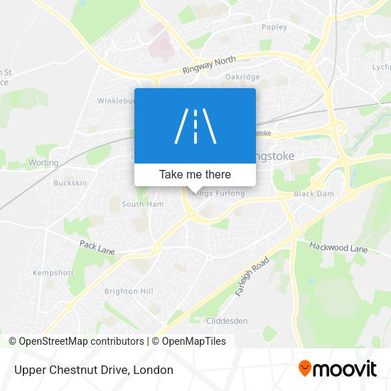 Upper Chestnut Drive map