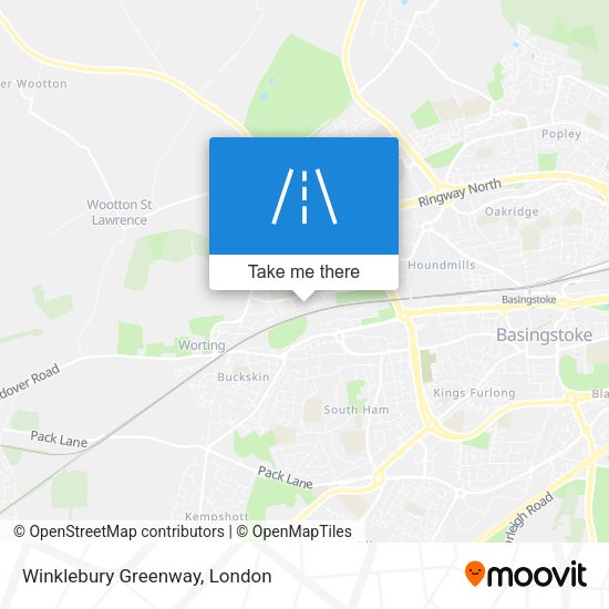 Winklebury Greenway map