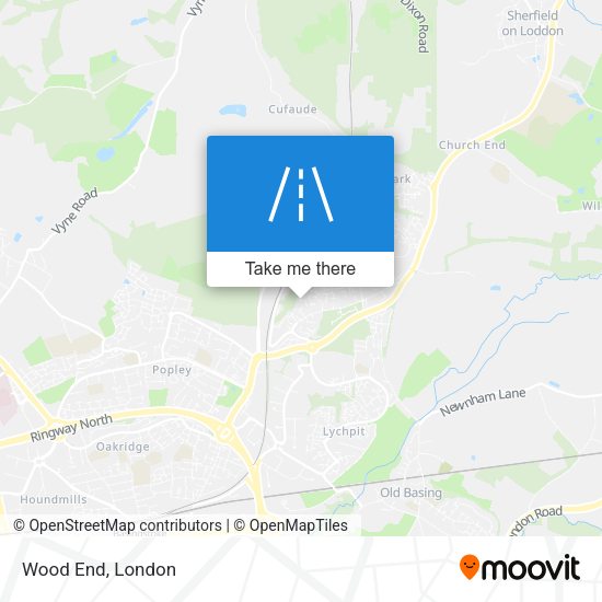 Wood End map