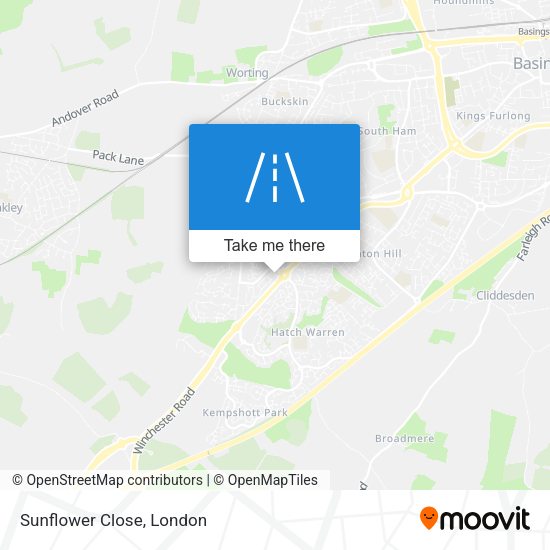 Sunflower Close map