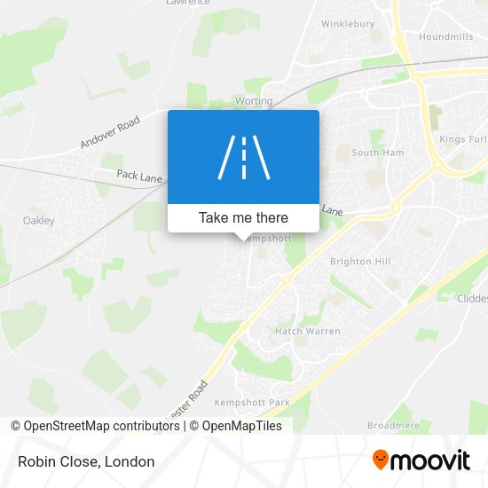 Robin Close map