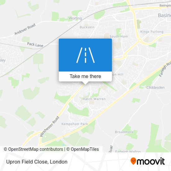 Upron Field Close map