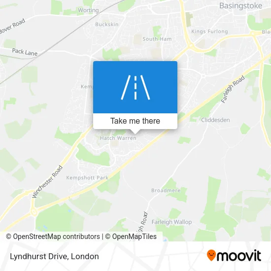 Lyndhurst Drive map