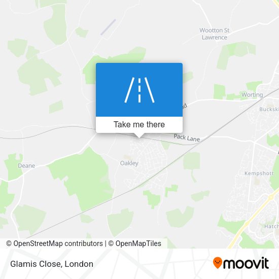Glamis Close map