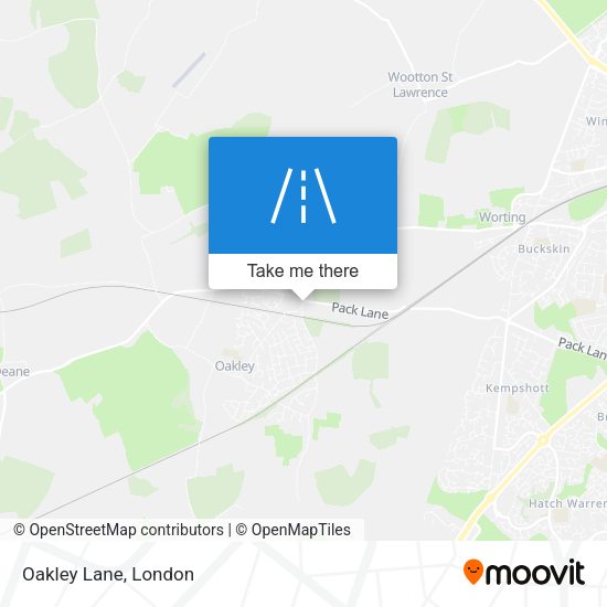 Oakley Lane map