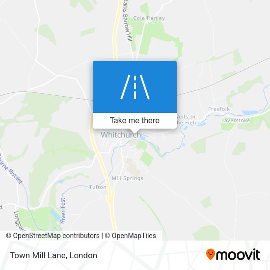 Town Mill Lane map