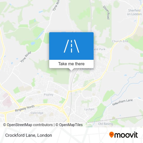 Crockford Lane map