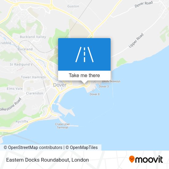Eastern Docks Roundabout map