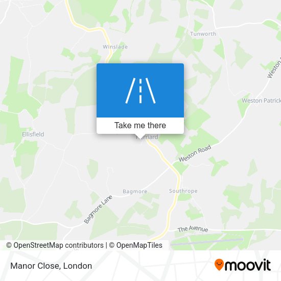 Manor Close map