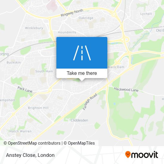 Anstey Close map