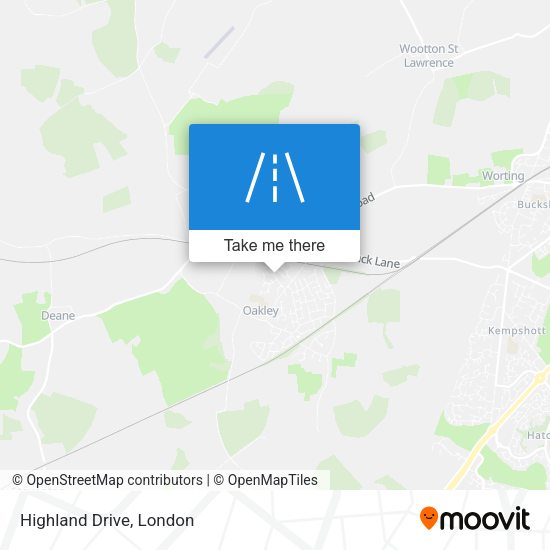 Highland Drive map