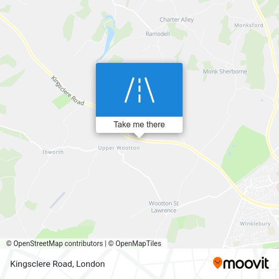Kingsclere Road map