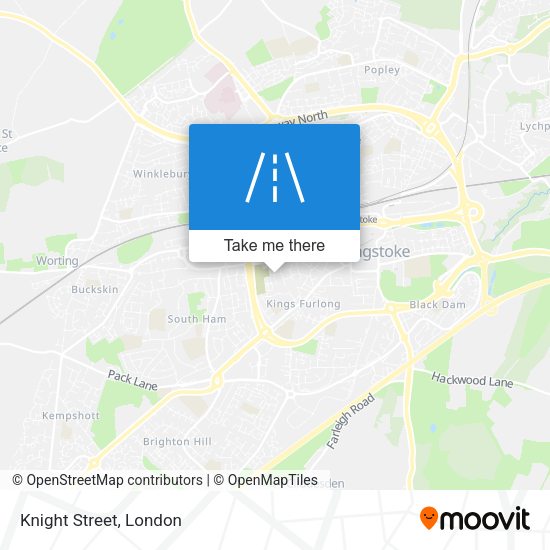 Knight Street map