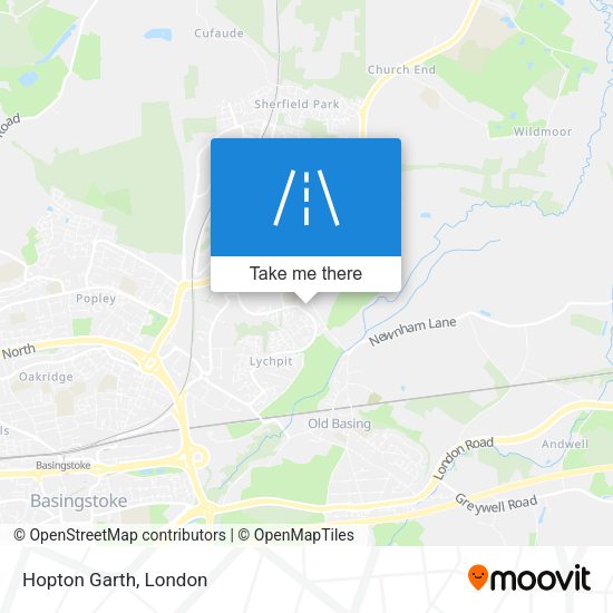 Hopton Garth map