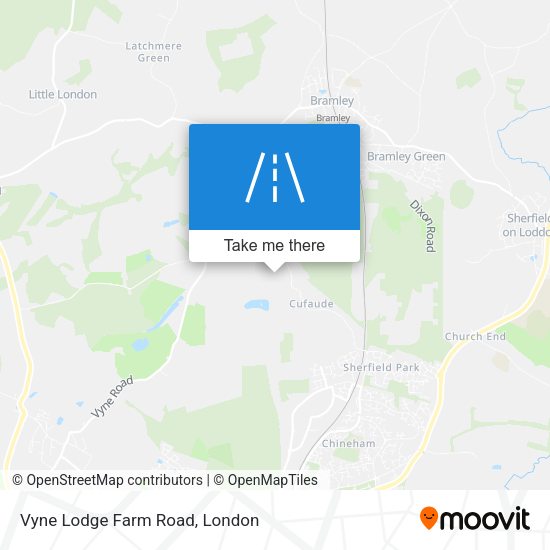 Vyne Lodge Farm Road map