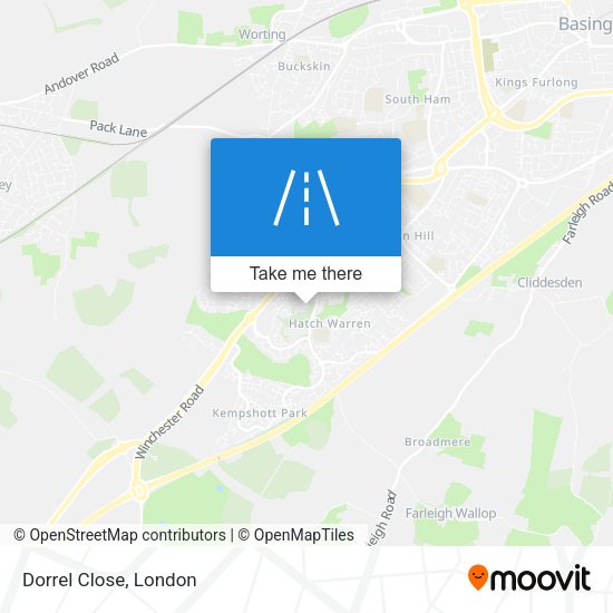 Dorrel Close map