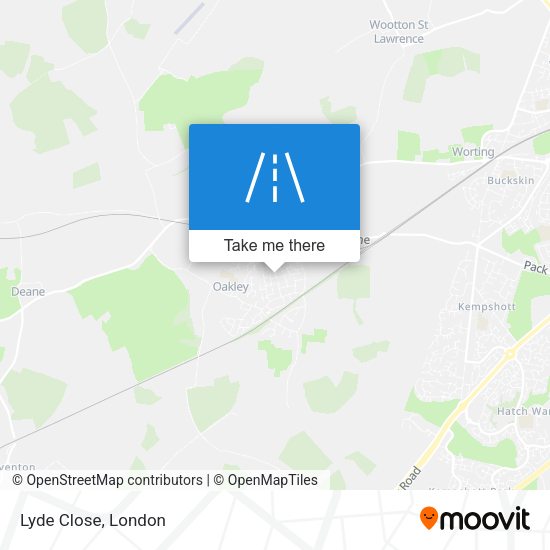 Lyde Close map