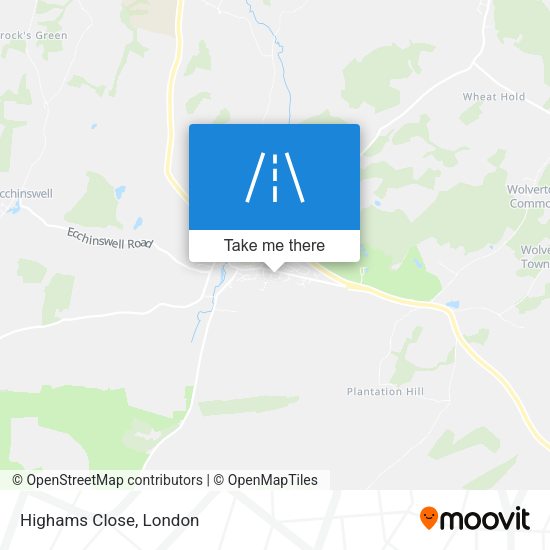 Highams Close map