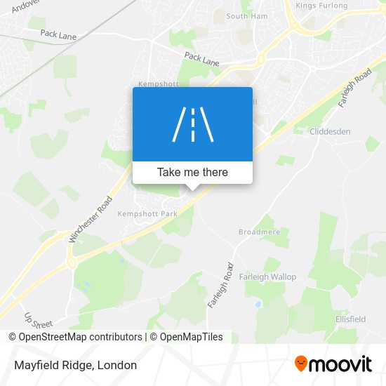 How to get to Mayfield Ridge in Basingstoke And Deane by Bus or Train?